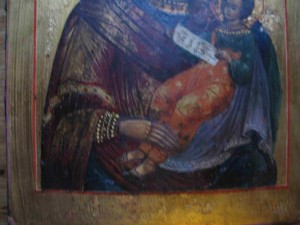 Утолимыя печали. Серебро, чудная живопись по золоту.1862г.