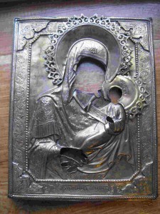 Утолимыя печали. Серебро, чудная живопись по золоту.1862г.