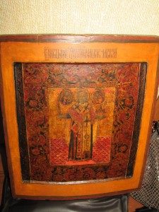 Икона Святой Николай Можайский , в серебре
