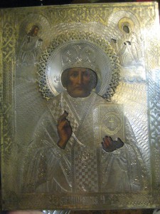 Николай чудотворец в серебре. 1876 год.