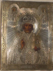 Николай чудотворец в серебре. 1876 год.