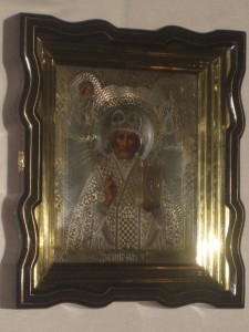 Николай чудотворец в серебре. 1876 год.
