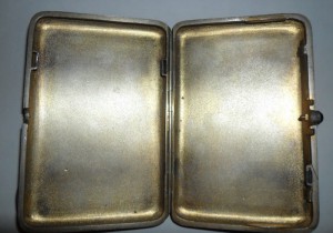 Портсигар.серебро 84 пр,эмаль,Дмитрий Николаев.
