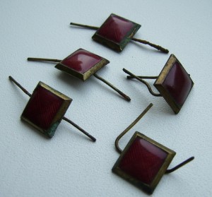 Лот из 5 штук петличных кубиков РККА