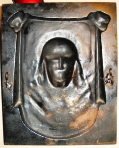 Икона "Спас Нерукотворный", Касли, чугун, 1904 г., формовщик