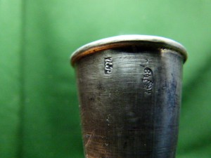 Рюмка, серебро, 84пр.
