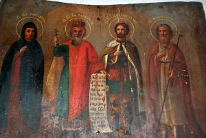 Икона Святые Владимир, Андрей, Александр, Елизавета.