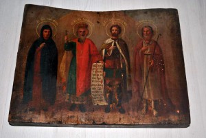 Икона Святые Владимир, Андрей, Александр, Елизавета.