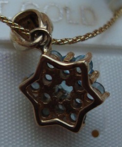 кулон с топазами