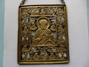 Икона пластика Николай Чудотворец.