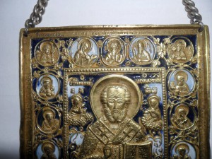 Икона пластика Николай Чудотворец.