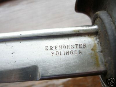 ‘E & F Horster, Solingen’