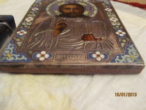 икона серебро с эмалью