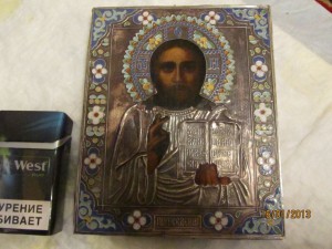 икона серебро с эмалью