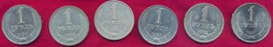 Полная погодовка рублей 1961-1991 г.  (30 штук)