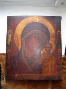 Икона оклад Казанская Богородица