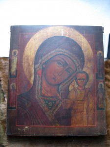Икона оклад Казанская Богородица