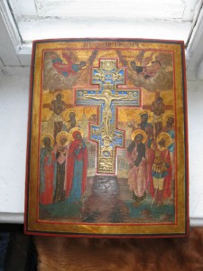 Икона распятие христово Ветка