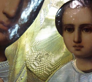 Тихвинская, аналой, штихель, серебро