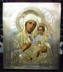 Тихвинская, аналой, штихель, серебро
