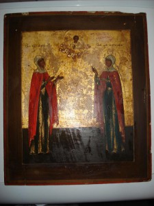 Икона Анна и Наталья на золоте.продажа