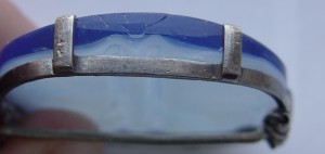 Брошь, 84*, вставка.