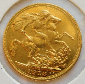 Соверены 1890 и 1918 М