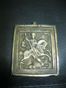 Георгий победоносец икона пластика