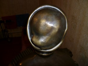 Бронзовая скульптура "Гармонист"выс 1,6 метра, ручная работа
