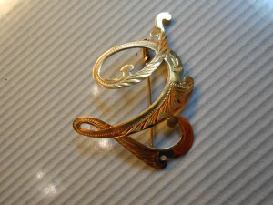 Брошь золото 30-гг 750 проба