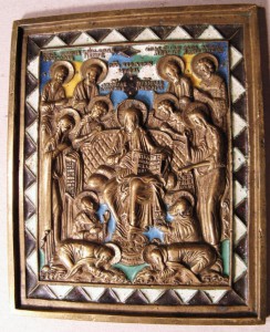 "Седмица", 13,2х 10,7 см., красная эмаль + 5 (6?)