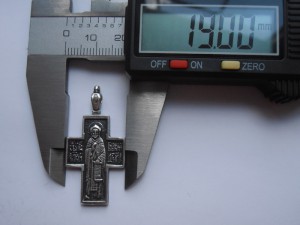 Нательный КРЕСТ, серебро 84