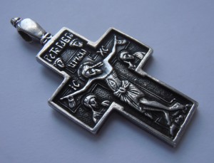 Нательный КРЕСТ, серебро 84