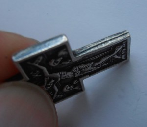 Нательный КРЕСТ, серебро 84