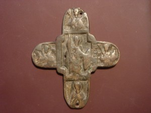 Половинка энколпиона, Великомученник Феодор, 13- 14 в.в.
