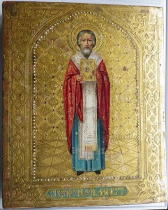 Икона Святой Георгий епископ Амастридский. Продажа.