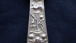 Старинный требный крест из серебра. Россия, Москва, 1802 год