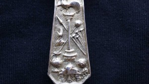 Старинный требный крест из серебра. Россия, Москва, 1802 год