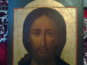 Икона , предположительно 18 в , ковчег , сусалка