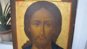 Икона , предположительно 18 в , ковчег , сусалка