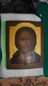 Икона , предположительно 18 в , ковчег , сусалка