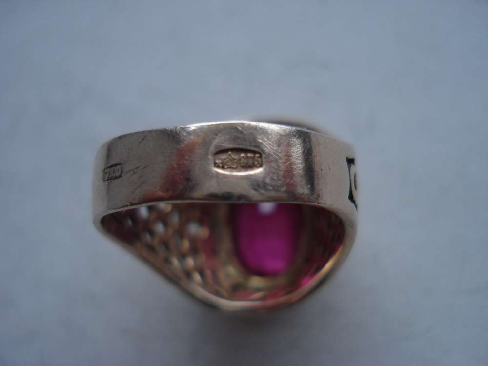 Колечко 875 пробы позолоченное