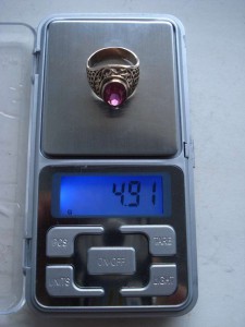 Колечко 875 пробы позолоченное