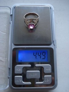 Колечко 875 пробы позолоченное