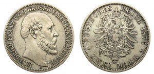 2 марки 1876 A, Вюртенберг