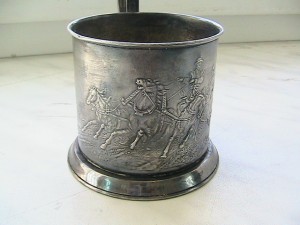 Подстакан, серебрение