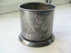 Подстакан, серебрение