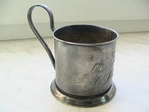 Подстакан, серебрение
