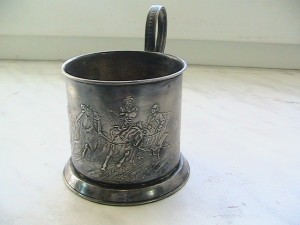 Подстакан, серебрение