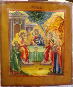 Икона Троица. 36х31 см. Продажа.